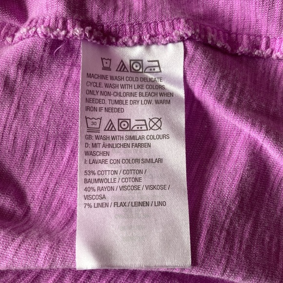 Candace Cameron Bure The Sunkissed Garment Dyed Linen Blend Tee - Picture 5 of 10